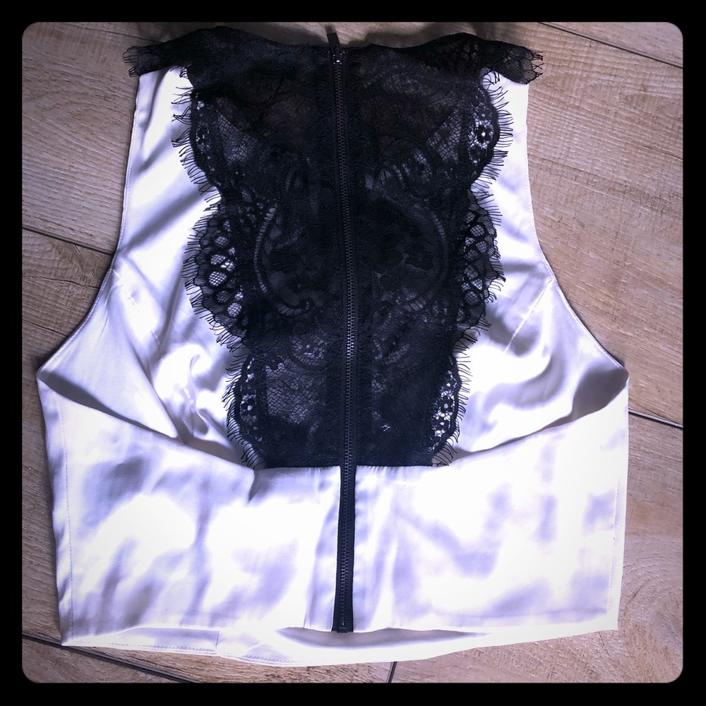 Express Satin crop top